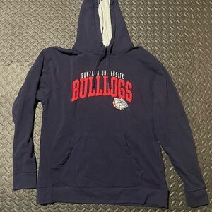 Champion Navy Blue Gonzaga Bulldogs Hoodie with Red Logo